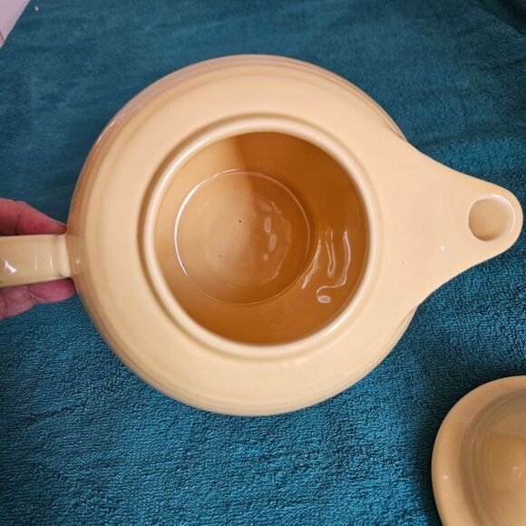 Fiesta Yellow Ceramic Tea Pot (No Bundle For Safety) - Picture 5 of 7